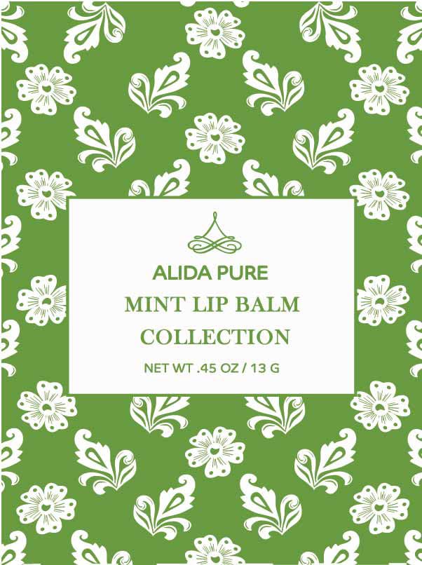 Mint Lip Balm Collection, Vegan Lip Balm Set, Beeswax Free, with Avocado Oil, Organic Jojoba Oil, and Vitamin E, Natural Moisturizer for Dry, Chapped Lips, 3 Tube Set