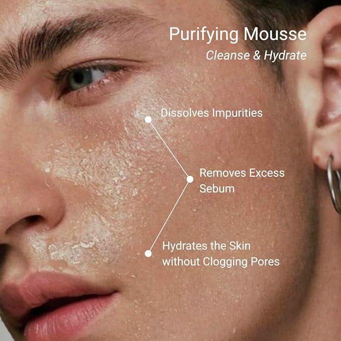 THAROS Men’s Face Wash & Daily Facial Cleanser, Prevents Breakouts, Natural Anti-Aging Face Wash for Men, 6.4 fl.oz, Vegan, For Oily & Acne-Prone Skin