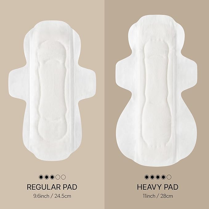 INERTIA The Perfection Green – 100% Organic Cotton Korean Pads with Wings | Heavy Absorbency | Ultra Fast Absorption & Breathable Bio-Film, Leak-Proof & Hypoallergenic Period Pads for Women (12 Count)