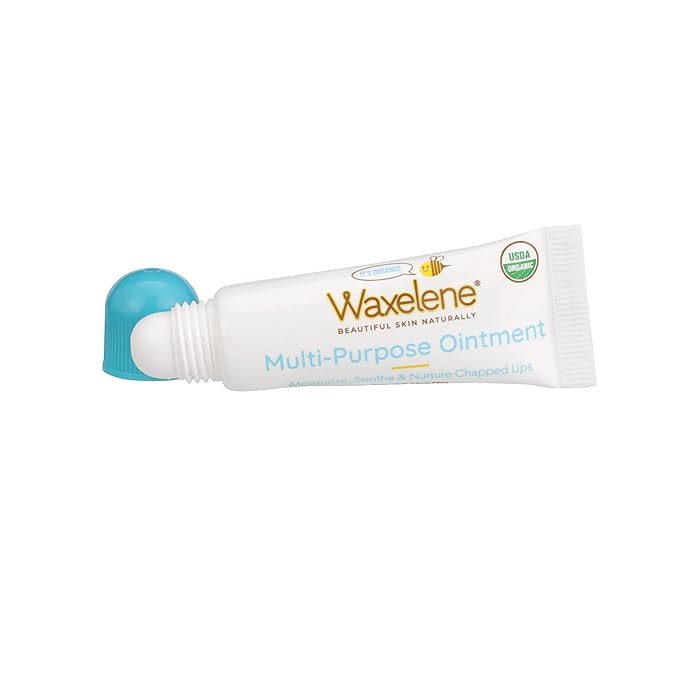 Waxelene Original Lip Tube 3 Piece, Best Lip Balm Ever Organic Calming Multipurpose Ointment Baby Eczema Dry Sensitive Skin Body Hand Face Moisturizer
