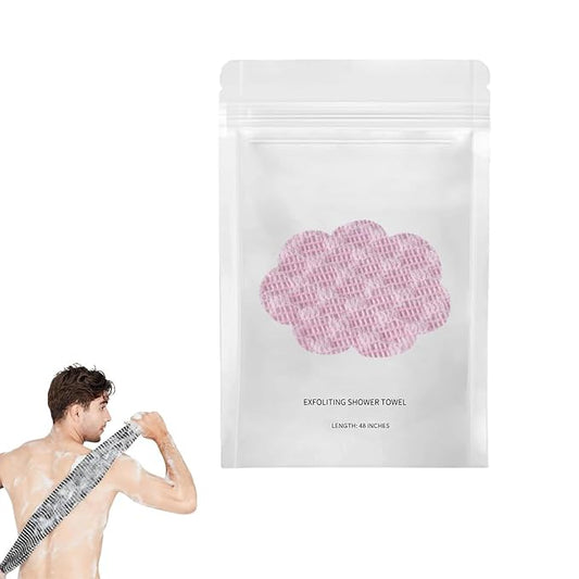 Exfoliating Shower Towel,Premium Scrub Wash Cloth for Body Face,Quick Drying Durable and Gentle for Sensitive Skin,Travel Friendly. (1)