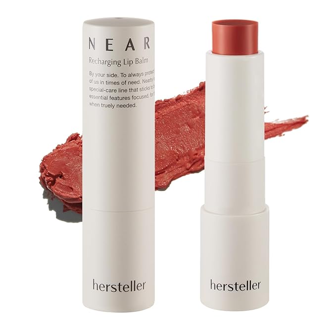 hersteller Nearby Recharging Lip Balm Vegan Butter Complex Intensive Moisturizing Treatment for Dry Lips and Cheek Natural Healthy Colors Sunset Coral