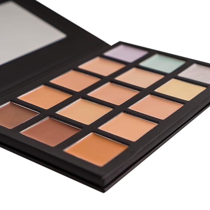 SHANY Cream Concealer Foundation Color Corrector Makeup Palette with Mirror - 12 Color Cosmetics Palette - CONCEALER