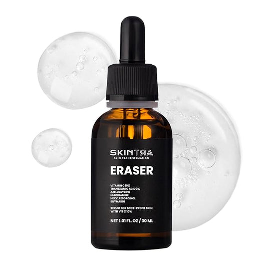 Eraser - Powerful Serum for Hyperpigmentation with 10% Vitamin C, For Dark Spots & Redness Reduction – Vegan – Safe for Daily Use – 30 ml/Net 1.01 Fl. Oz