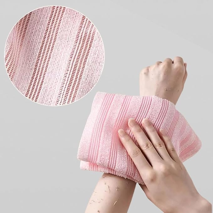 Exfoliating Shower Towel,Premium Scrub Wash Cloth for Body Face,Quick Drying Durable and Gentle for Sensitive Skin,Travel Friendly. (3)