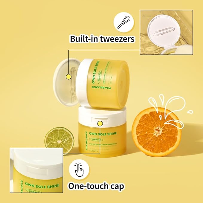EUNYUL Vita Balance Own Sole Shine Toner Pad 70 Pads 6.43 fl. oz. Vitamin C Toner Pads