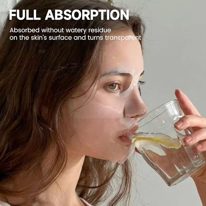 Kaely 7 Pack Deep Collagen Face Mask Skincare, Korean Anti Aging Facial Mask Skin Care, Hydrating Overnight Sheet Masks for All Skin Types, Soothe, Pore Minimizing