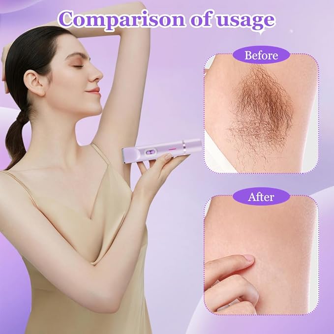 Women's Electric Dual Headed Shaver, 2 in 1 Bikini Trimmer, USB Rechargeable Electric Razors Body Hair Trimmer