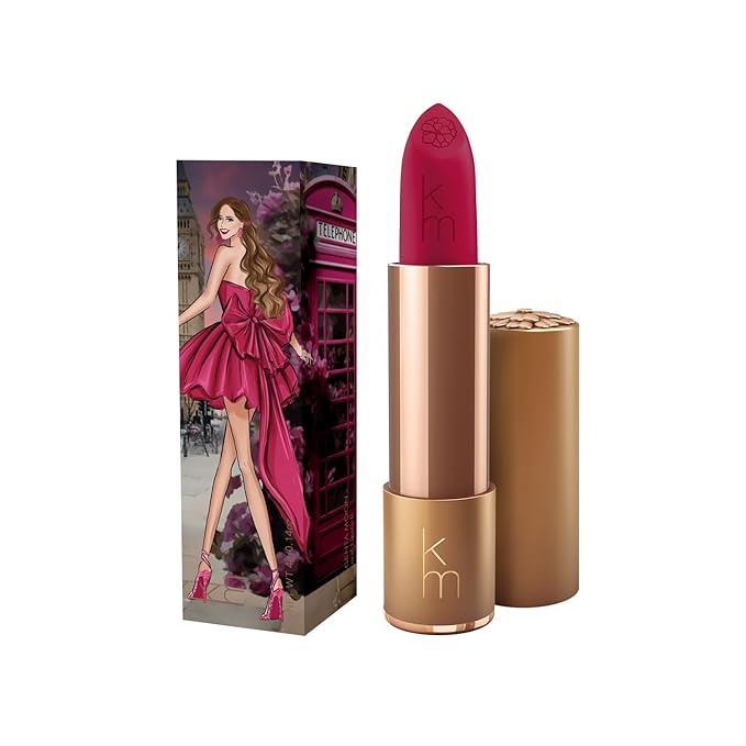 Karen Murrell - Natural Lip Stick 10 Magenta Moon - Dark Red Lipstick - Matte Finish, 100% Natural Ingredients, Moisturizes & Hydrates Lips - Paraben & Cruelty Free