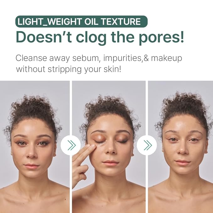 Illiyoon Gentle Deep Cleansing Oil | Lightweight Facial Cleanser with Coconut Oil & AHA/BHA for Makeup, Fragrance-Free, Sebum & Blackhead Removal, Korean Skin Care, 8.45 fl.oz.