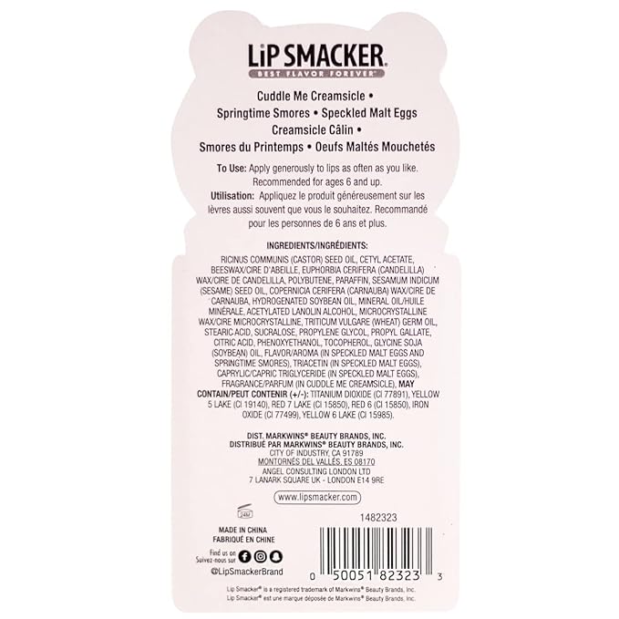 Lip Smacker Spring Panda Lip Balm Trio - Moisturizing, Soothing