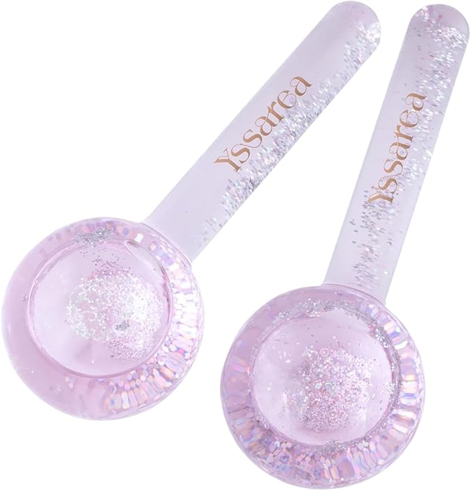 Yssarea Ice Globes for Facials - Freezer Safe | Highly Effective Facial Globes for Daily Beauty Routines | Tighten Skin | Reduce Puffiness | Enhance Circulation and Complexion