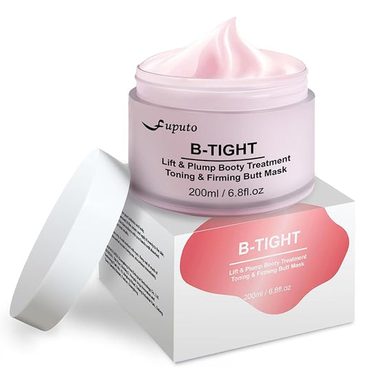 B-TIGHT Body Cream, 200ml Leave-On Booty Enhancing Mask, Firming & Moisturizing Cream, Leave-On Cellulite Mask - Improves Skin Tightness in Buttock Area, Lift sagging skin - 6.76 oz