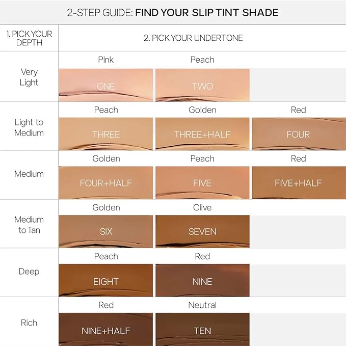 Saie Slip Tint Tinted Moisturizer with SPF 35 - Light Coverage, Glowy Skin Tint & Mineral Sunscreen for Face with Hydrating Hyaluronic Acid - Summer Makeup Essential - Shade Two (1.35 oz)