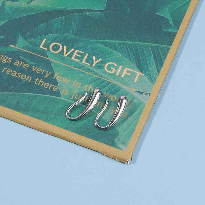 Vintage Water Drop Earrings Gold Teardrop Earrings Tiny Droplet Earrings Minimalist Everyday Earrings Jewelry for Women and Girls