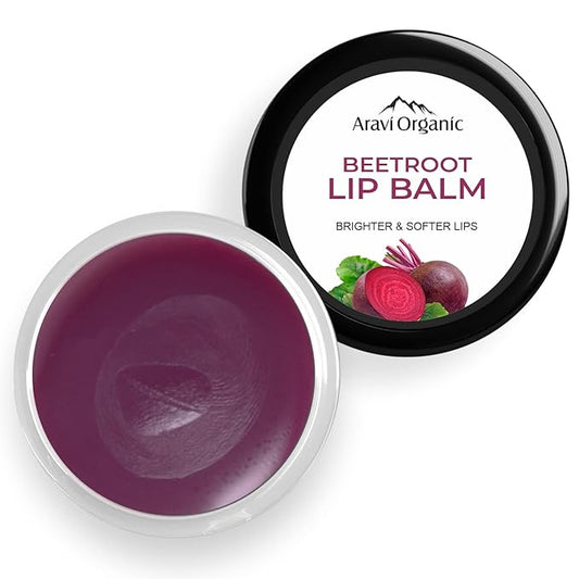Beetroot Lip Balm For Women & Men | For Dark Lips, Lip Lightening, Dry & Chapped Lips | Makes Soft & Glossy Lips