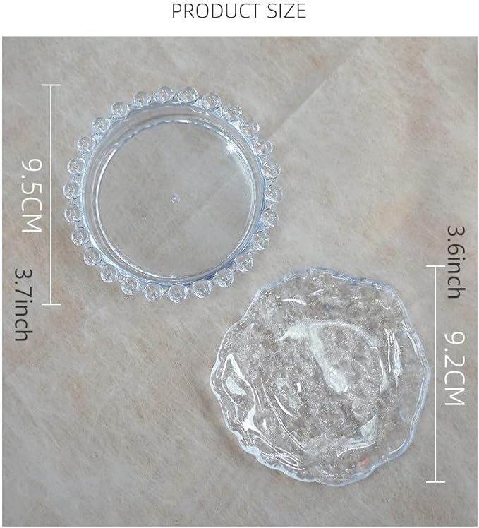 Makeup Mixing Palette Nail Polish Color Mixing Plate, Nail Art Tools Palette, Pigment Transparent Makeup Palette for Lipstick Eyeshadow Color Test Make up Tools Makeup Palettes (Pearl-yellow)