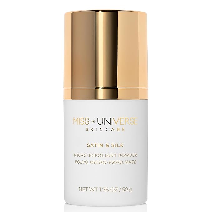 Satin and Silk Exfoliating Cleanser 1.76 oz, Hydrating Facial Cleanser for Women and MenFacial Skin Care Product with Bamboo Beads, Exfoliating Face Wash for Women and Men