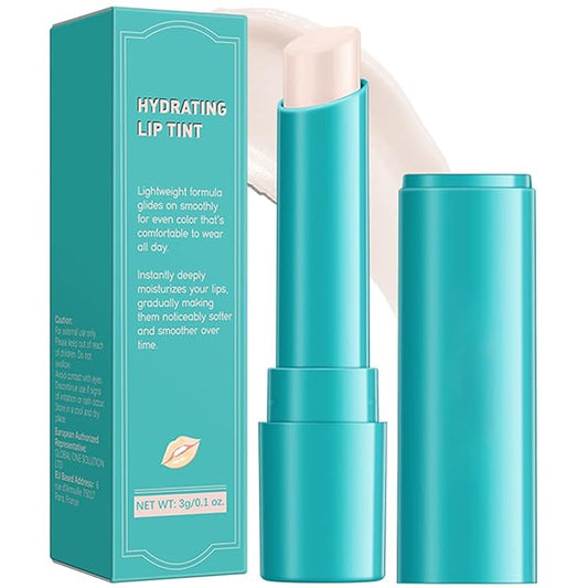 Lip Tint Hydrating, Moisturizing Lip Oil Balm, Long Lasting Waterproof Lip Gloss Non-Stick Cup Lipstick Set, Natural Ingredients Strong Moisturizing Lipstick (Clear Shimmer)