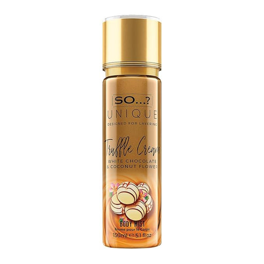 So...? Unique Truffle Cream Body Mist - Vanilla, Gourmand, Fruity Perfume for Women - Cruelty Free Body Spray for Women - 5.1 oz