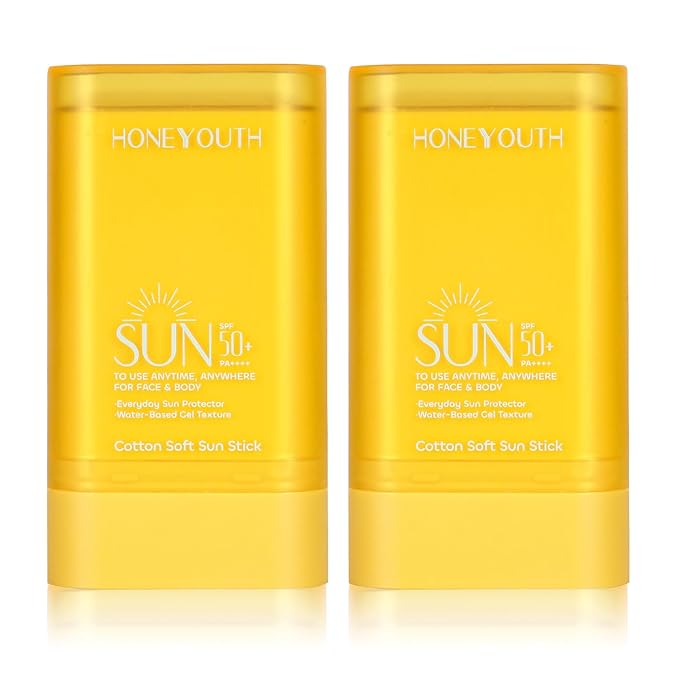 Sunscreen Stick SPF 50+ PA++++ 0.56Oz | Water Resistant (80 Min) | Face & Body Sunscreen for Sensitive Skin | Non-Greasy, No White Cast | Compact Travel-Friendly Sun Protection (pack of 2)