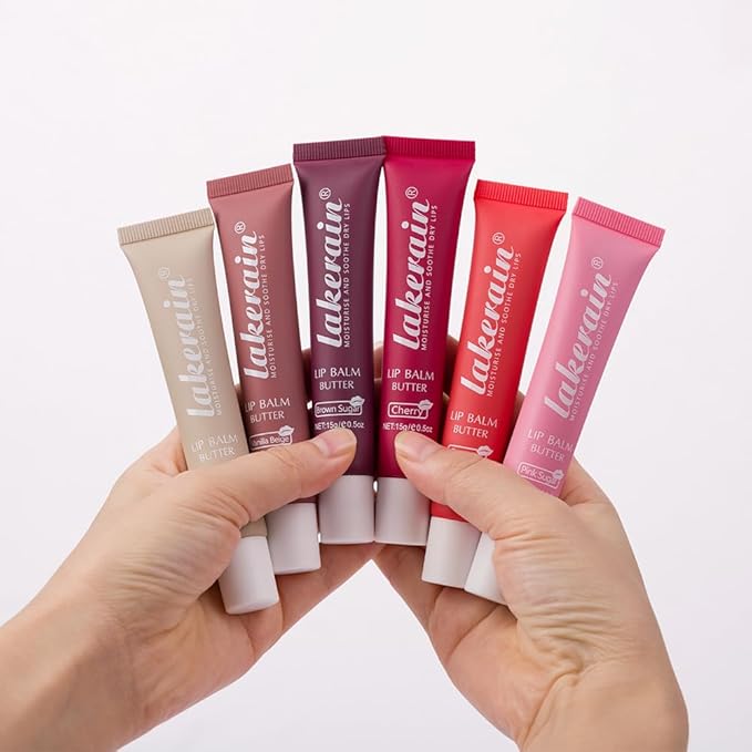 Summer Special Lip Butter Balm - Ultra-Hydrating, Nourishing Lip Care with Natural Ingredients, Shea Butter & Olive Oil, Soothes & Softens Dry Lips (#6 Pink Sugar, 1)