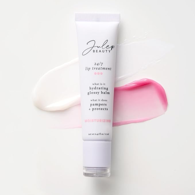 Julep 24/7 Lip Treatment – Hydrating & Glossy Lip Balm and Lip Sleeping Mask with Shea Butter – Moisturize, Protect & Soothe – Vegan & Cruelty-Free - Clear