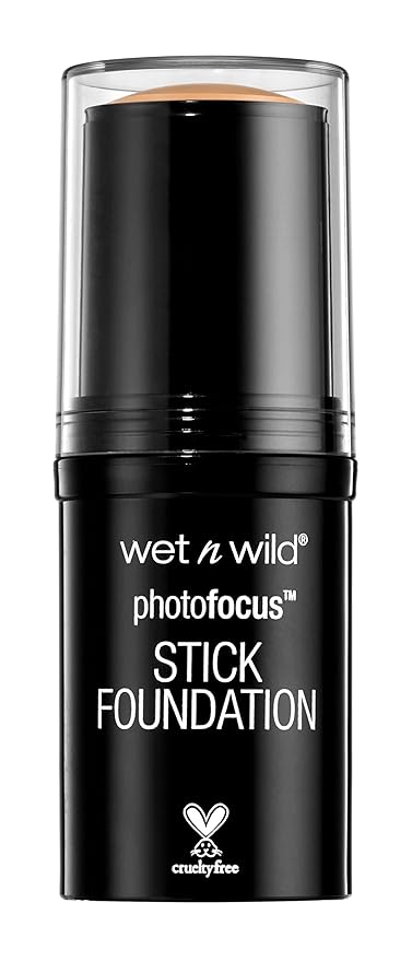 wet n wild Photo Focus Matte Foundation Stick Makeup, Buff Beige | Vegan & Cruelty-Free