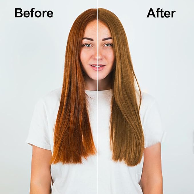 Blonde Brown Hair Dye Shampoo 3 in 1, Long-lasting & Natual Hair Color Shampoo, Herbal Ingredients Natural Shampoo Hair Dye Effect in Minutes, Gifts for Men Women 500ml