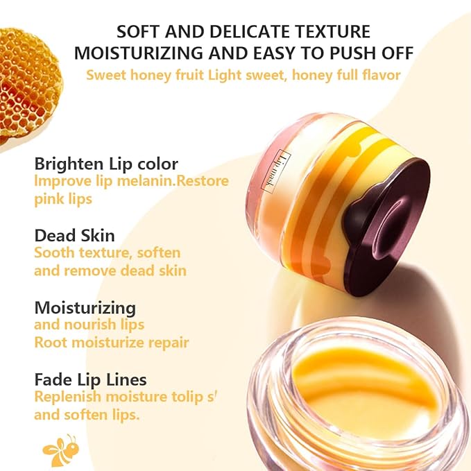 Apple Lime Lip Balm, Honey Strawberry Apple Watermelon Lip Mask, Vitamin E Lip Masks, Moisturizing Lip Sleeping Mask, Lip Balm With Stick, Lip Scrubs Exfoliator (Apple Lime）