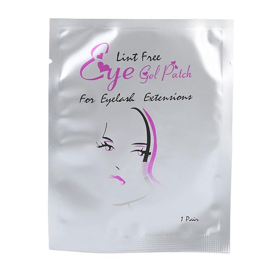 50pcs Eyelash Pads, Gel Lash Pads Under Eye Hydrogel Eye Pads for Eyelash Design, Individual Packing Eyelash Patch for Woman Beauty