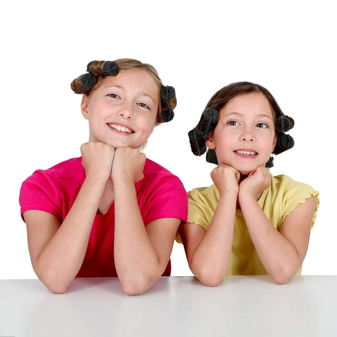 36 Pieces Foam Sponge Hair Rollers - Soft Hair Styling Curlers for Hair Curls (Black, Flexi Rod, 2.8x0.98inch)