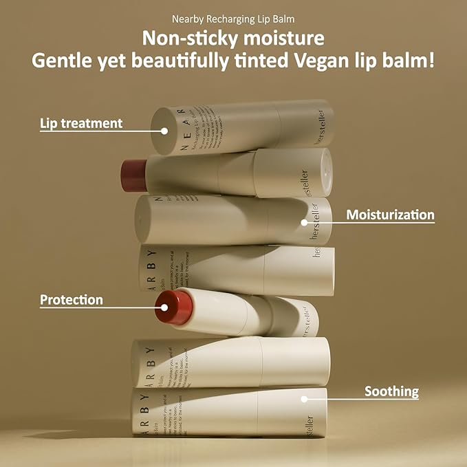 hersteller Nearby Recharging Lip Balm Vegan Butter Complex Intensive Moisturizing Treatment for Dry Lips and Cheek Natural Healthy Colors Fuchsia