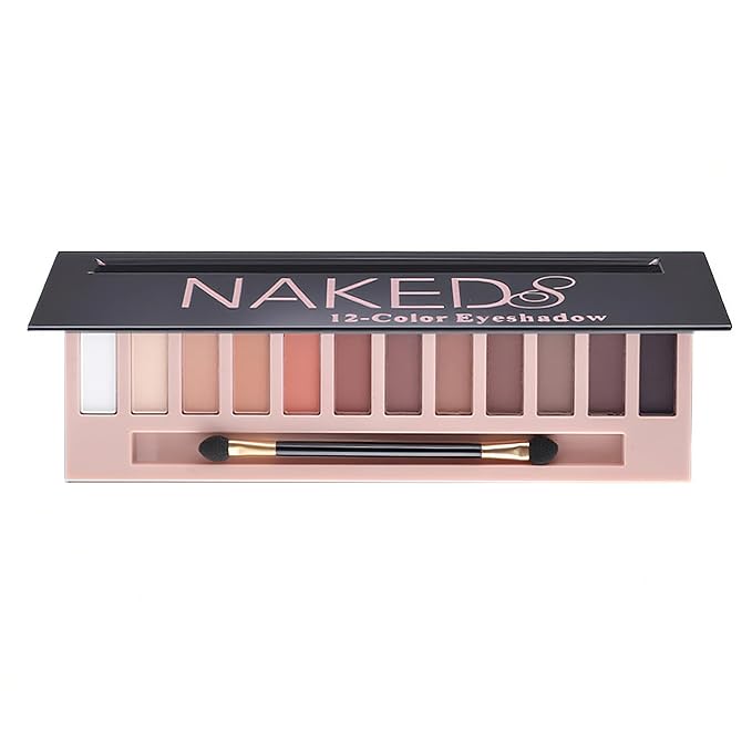 BestLand 12 Colors Makeup Nude Colors Eyeshadow Palette Natural Nude Matte Shimmer Glitter Pigment Eye Shadow Pallete Set Waterproof Smokey Professional Beauty Makeup Kit (Matte Color A)