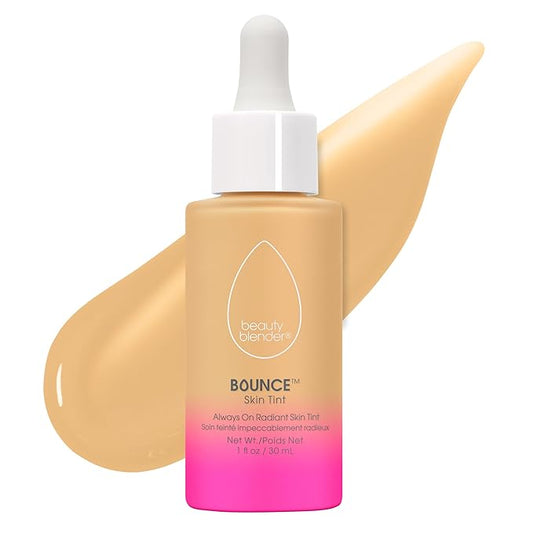 Beautyblender 12-Hour Always on Radiant Skin Tint, Breathable Serum Foundation Stays Put for All Day Long Wear, Infused with Hyaluronic Acid & Niacinamide, Medium 1