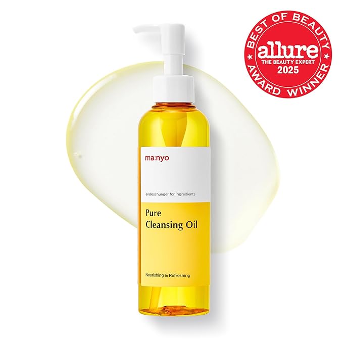 ma:nyo Pure Cleansing Oil 6.7 fl oz (200ml) Daily Makeup Remover & Blackhead melting with 14 Plant-Based Oils | Suitable for All Skin Types | Korean Skincare