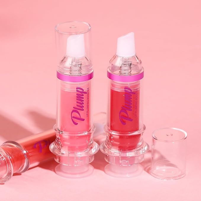 Lip Plumper Gloss,Natural Spicy Lip Plumping Booster Moisturizing Hydrating Lip Plumping Oil and Lip Care Serum for Women Girls(#4)