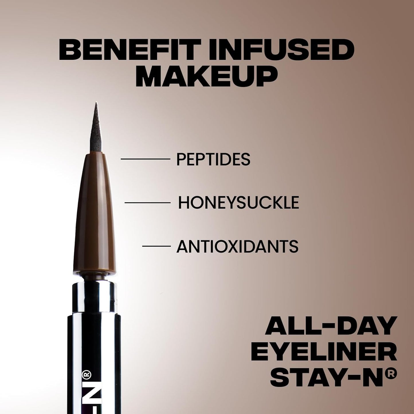 Sacheu Liquid Eyeliner STAY-N Long Wear Waterproof Eyeliner Pen with Ultra-Precise 360° Flexible Tip — Smudge-Proof Vegan & Cruelty-Free Eye Makeup, Eye’m Crisp