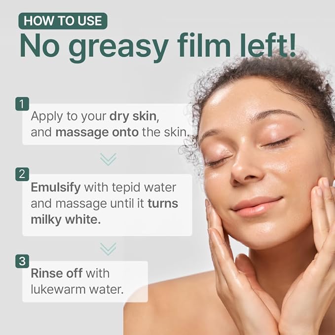 Illiyoon Gentle Deep Cleansing Oil | Lightweight Facial Cleanser with Coconut Oil & AHA/BHA for Makeup, Fragrance-Free, Sebum & Blackhead Removal, Korean Skin Care, 8.45 fl.oz.