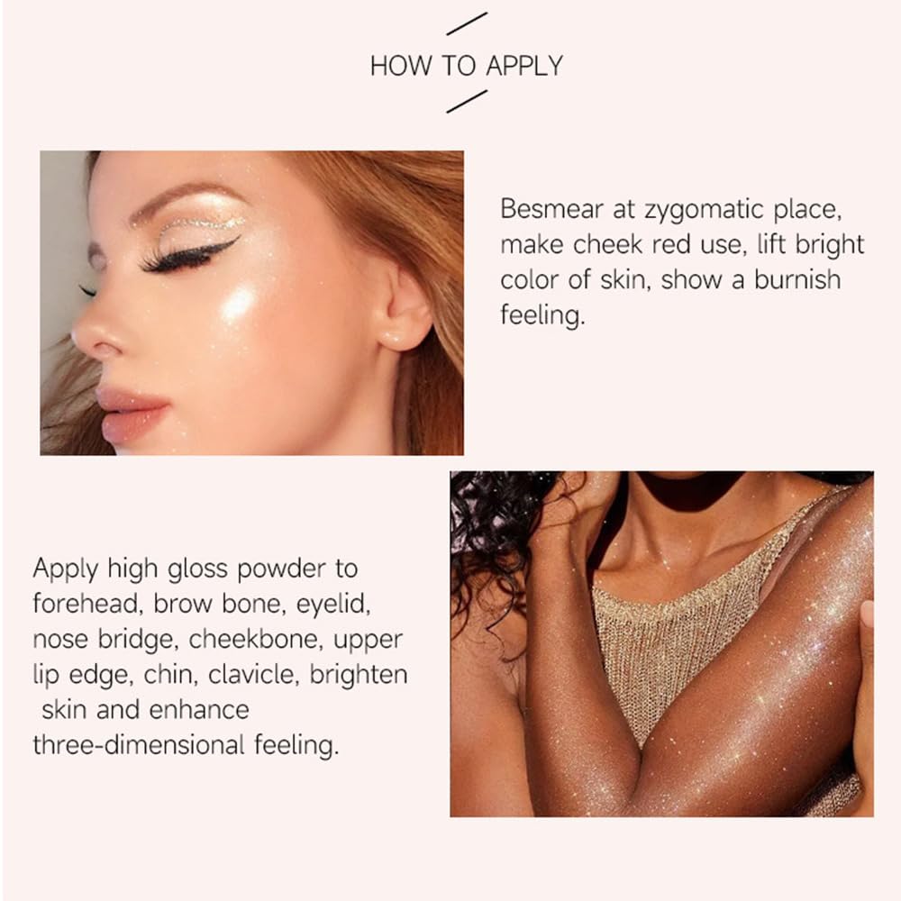 Monochrome Powder Eyeshadow Palette Makeup,Pink Natural Neutral Single Shimmer Eye Shadow for Older Women,Sparkly Eye Finish,Long Lasting Naturing-Looking