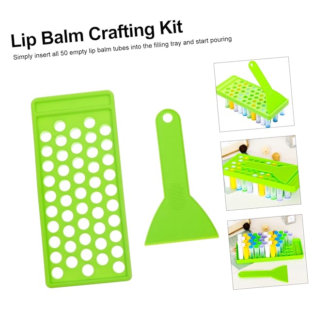 50 Lipstick Filling Mold lip balm pour kit lip balm tube tray lipstick Tray lip tubes stand tray lip balm container tray lip balm tube filling tray kit plastic small