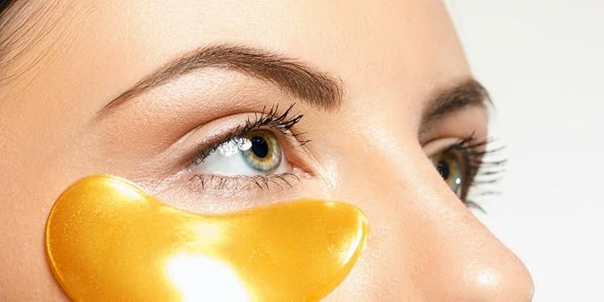 Nourishing Collagen & Peptide Under Eye Patches. With Vitamin E and Hyalauronic Acid. All Organic, Vegan and Paraben Free. (Black)