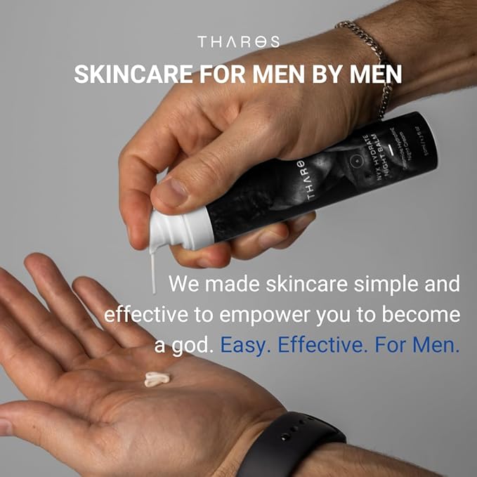 THAROS Men’s Face Wash & Daily Facial Cleanser, Prevents Breakouts, Natural Anti-Aging Face Wash for Men, 6.4 fl.oz, Vegan, For Oily & Acne-Prone Skin