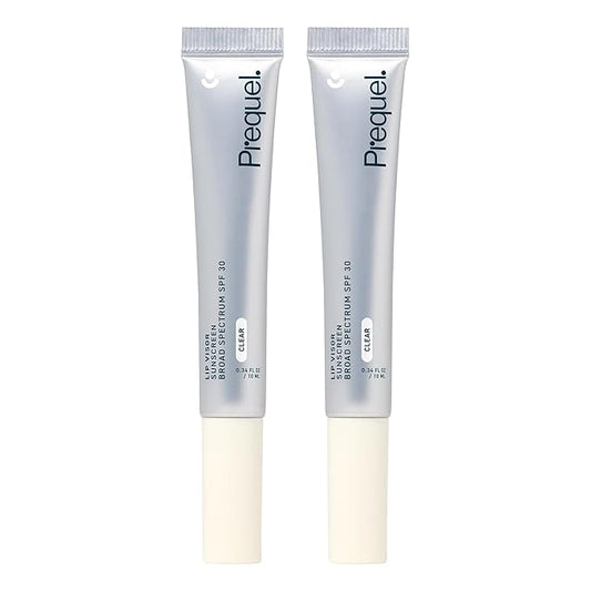 Skin Lip Visor, Clear Lip Balm with SPF 30 PA+++. Mint Flavored with Non-Sticky Finish – Moisturizing Semi Gloss Balm Sunscreen for Daily Use - 2 Pack