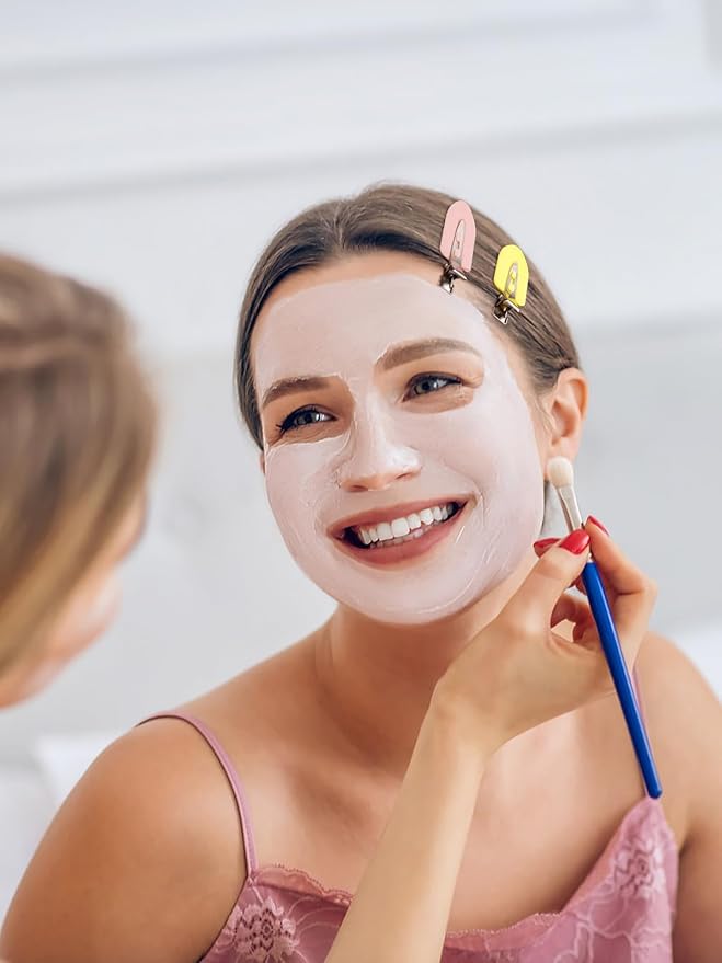 8Pcs No Bend No Crease Hair Clips - Styling Duck Bill Clips Alligator Hair Barrettes for Styling Sectioning Small Gifts for Women Girl Salon Hairdressing Bangs, Yellow & Blue & Pink & Black