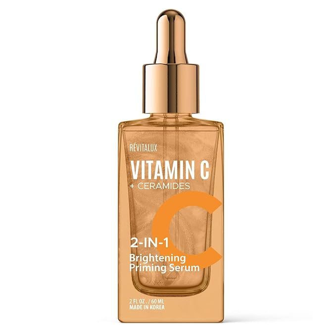Vitamin C & Ceramides 2-in-1 Serum - & Priming, Anti-Aging, Skin Repair, Hydrates & Firms - Dermatologist Tested, Cruelty-Free Korean Skin Care for All Skin Types - 2 fl. oz