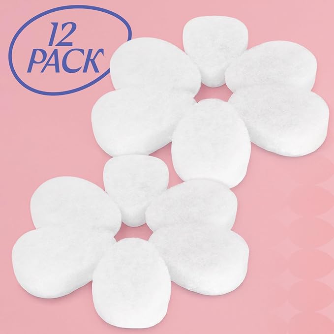 [12 Pack] Regular Exfoliating Facial Sponge for Face - Daily Cleansing Face Scrubber - Exfoliating Pads - Puf for Removing Makeup, Dirt, and Dead Skin - Reusable Face Pads Buf Dirt Away