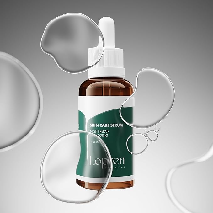 Night Repair Peptide & Botanical Extracts Serum, Anti-Aging, Deep Hydration & Skin Renewal, 1 Fl Oz