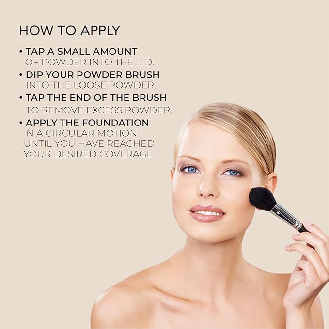 bellapierre Mineral Foundation SPF 15 - Loose Powder Foundation | Vegan & Cruelty Free Natural Makeup | Full Coverage Matte Finish | Hypoallergenic | Oil & Talc Free - 0.32 Oz - Blondie