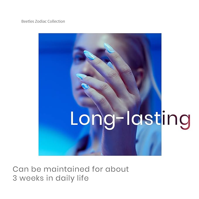 Beetles Blue Gel Nail Polish,6 Colors Baby Blue Glitter Aquarius Holy Water Collection Fall Winter Gel Polish Soak off Uv Led Lamp Nail Art Manicure Gifts for Women